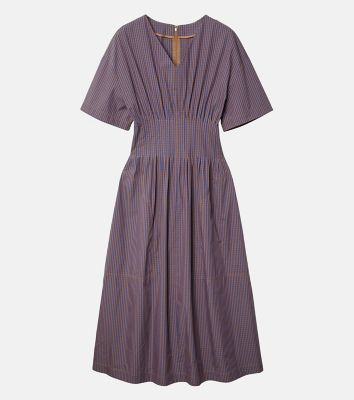 Gingham Check Round Form Dress | LE CIEL  