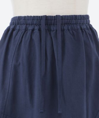 ★コットン切替えスカート　プラスサイズ