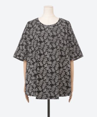 ★Ａライン綿プリントＴシャツ　プラスサイズ