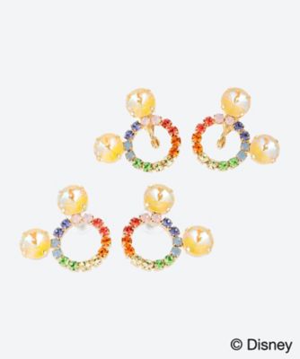 ★レインボー／Ｍｉｃｋｅｙ　ｍｏｕｓｅ／ピアス【ディズニーおまとめ】