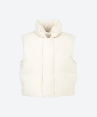 ＜AURALEE (Women)＞≪送料無料≫ＢＲＵＳＨＥＤ　ＡＬＰＡＣＡ　ＷＯＯＬ　ＤＯＷＮ　ＶＥＳＴ　Ａ２４ＡＶ０５ＡＳ　