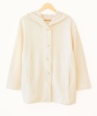 kiso natural dye/キソナチュラルダイ ★ナッピング裏毛フード付きコーディガン