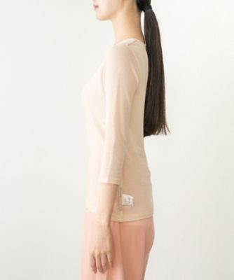 ★マシュマロ七分袖Ｕネックインナー