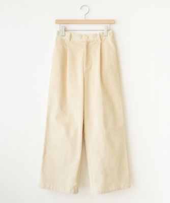 コーデュロイ ベージュ ストレートパンツ FREAK'S STORE パンツ 限定展開 カット コーデュロイ ワイド