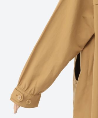 綿ナイロンツイルフラワー刺繍コート　スーパーハッカ コットンナイロンツイル コージーフラワー刺繍フードコート