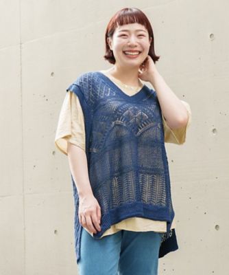 AS KNOW AS olaca (Women/大きいサイズ)/アズ ノゥ アズ オオラカ ザックリVTとBLセット