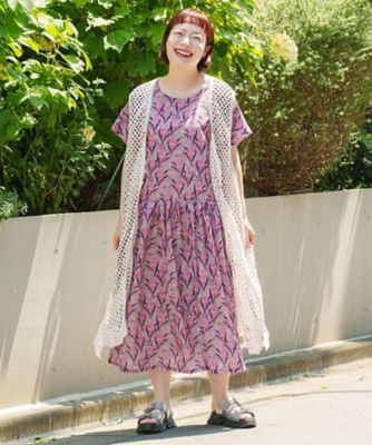 ＜AS KNOW AS olaca (Women/大きいサイズ)＞ハンドクロシェでジレー
