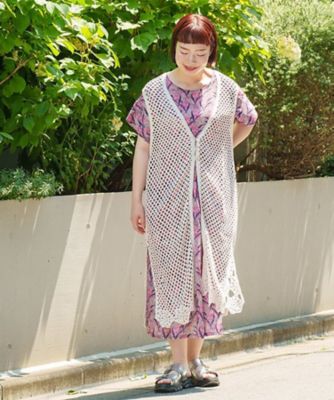 ハンドクロシェでジレー