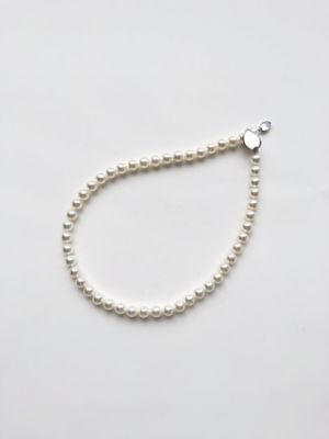 ★【受注商品】越物ナチュラルホワイト　ネックレス＆ピアス　２点セット