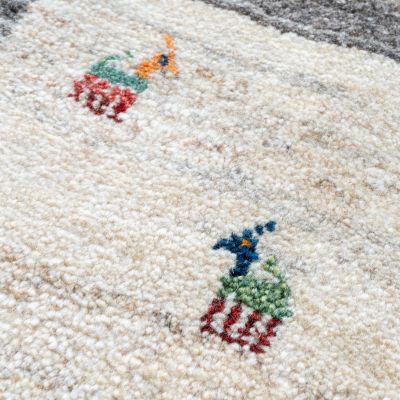 ★ペルシャ手織りギャッベ　チェアサイズ　１４
