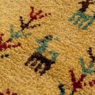 ★ペルシャ手織りギャッベ　チェアサイズ　１５