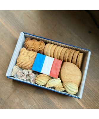 ★アイシングクッキー入りクッキー缶とフランス菓子セット