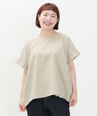 AS KNOW AS olaca (Women/大きいサイズ)/アズ ノゥ アズ オオラカ 先染めMIXゆったりPO