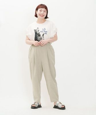 AS KNOW AS olaca (Women/大きいサイズ)/アズ ノゥ アズ オオラカ 先染めＭＩＸゆったりＰＴ