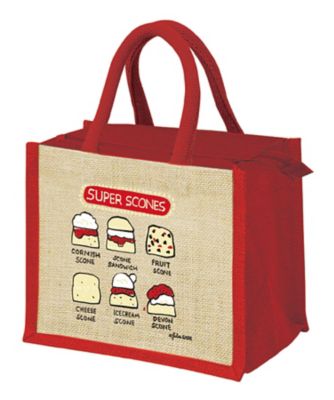 ＜Julia GASH＞★ジュートバッグ　小　Ｓｕｐｅｒ　Ｓｃｏｎｅｓ　レッド