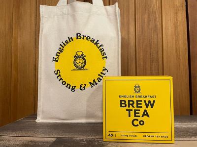 ＜Brew Tea Co.＞★イングリッシュ　ブレックファースト（ティーバッグ４０包入）トートバッグ