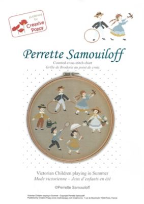 Perrette Samouiloff/ペレッテ・サモイロフ ★ペレッテ・サモイロフ作　クロスステッチ刺繍　図案セット　「ビクトリア朝時代の子どもたち」「サーカス」「コメディア・デラルテ」
