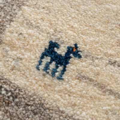 ★ペルシャ手織りギャッベ　チェアサイズ　１６