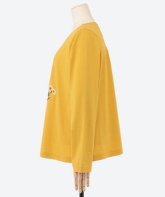 30／－天竺ストックフラワー刺繍カットソー 46950544