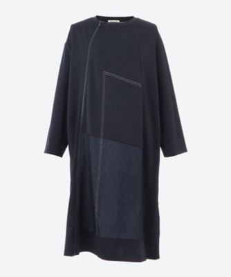 Tasharuby(Women/大きいサイズ)/ターシャルビー ★ファスナー使いデニム切替ワンピース(クローバー)