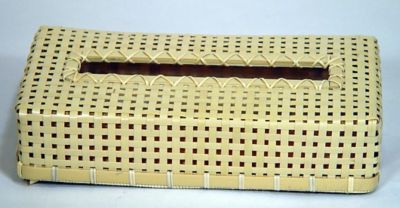 ＜西河＞★【産直】白竹ティッシュケース篭