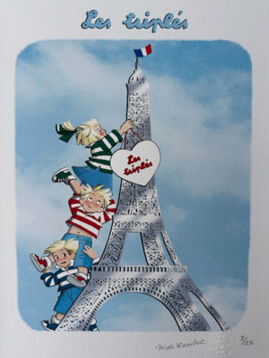 ☆デジグラフィ「エッフェル塔」 | Les Triples/みつごちゃん