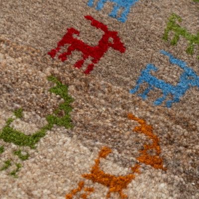 ★ペルシャ手織りギャッベ　チェアサイズ　１８