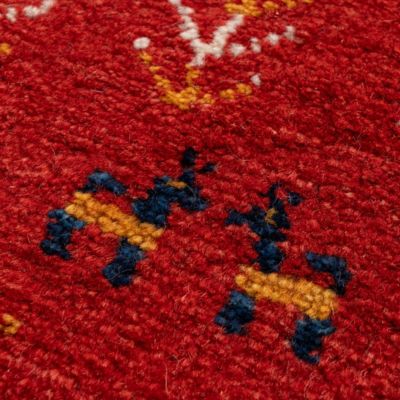 ★ペルシャ手織りギャッベ　チェアサイズ　１９