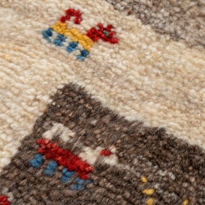 ★ペルシャ手織りギャッベ　チェアサイズ　１９