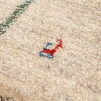 ★ペルシャ手織りギャッベ　チェアサイズ　１９