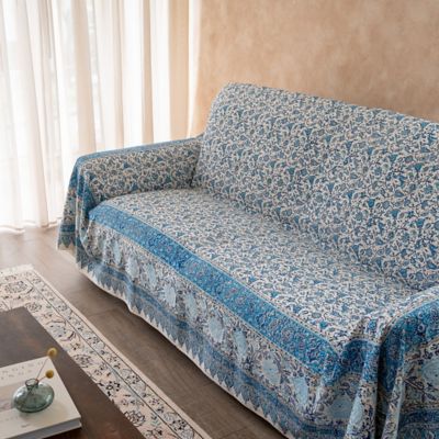 ★手染めペルシャ更紗（マルチカバー）２２０×２８０ｃｍ　４