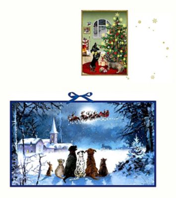 ＜Coppenrath＞★ドイツ　アドヴェントカレンダー＆アドヴェントカードセット・犬