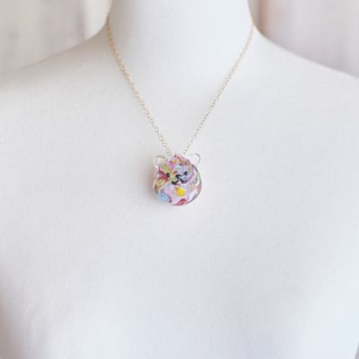 ★【産直】【Ｃｒｙｓｔａｌ】　「クマクリスタル」　（１４ＫＧＦチェーン付き）
