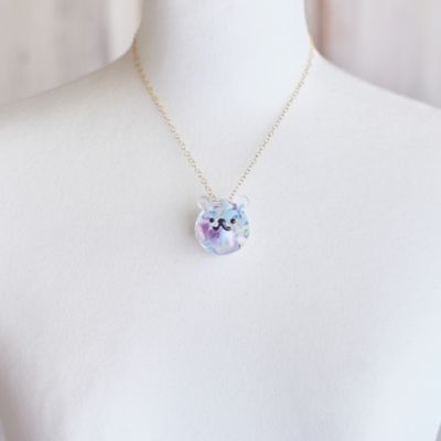 ★【産直】【Ｃｒｙｓｔａｌ】　「クマクリスタル」（１４ＫＧＦチェーン付き）