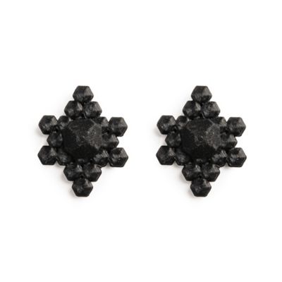 ★雪の結晶ピアス　３Ｄ　ｐｒｉｎｔｅｄ