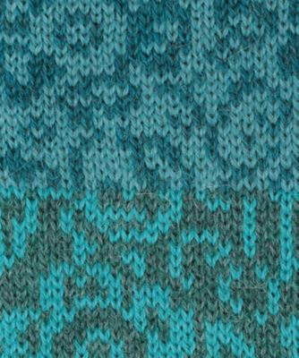 ☆花モチーフ柄グラデーションニットコート（クローバー） | アルパカ