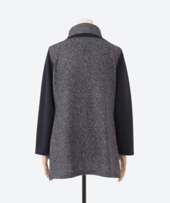 ☆異素材切替デザインチュニックプルオーバー（クローバー） | QUINTY