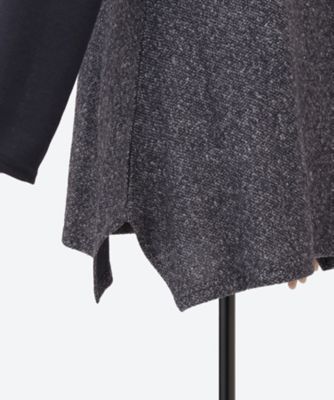 ☆異素材切替デザインチュニックプルオーバー（クローバー） | QUINTY