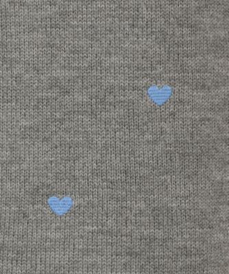 ★ハート刺繍Ａラインセーター（クローバー）