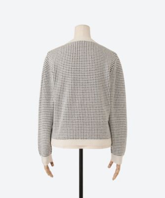 ★カシミヤワッフル編みカーディガン