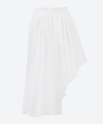 SHANSHAN RUAN (Women)/シャンシャンルアン エプロン Cotton pleated asymmetric apron ACC21C2