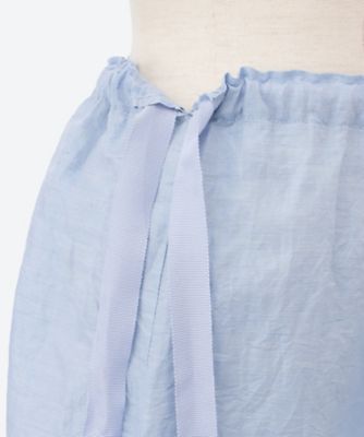 スカート　Ｄｒａｗ―ｓｔｒｉｎｇ　ｌｉｎｅｎ―ｓｉｌｋ　ｓｋｉｒｔ　ＳＫ４１Ｃ２０