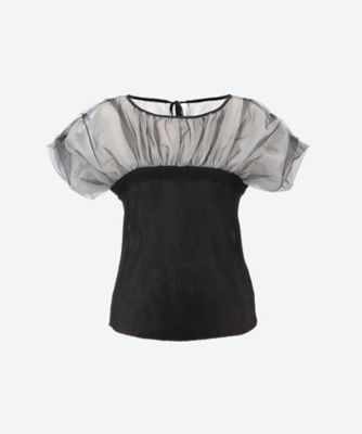 SHANSHAN RUAN (Women)/シャンシャンルアン カットソートップス　Ｔｕｌｌｅ―ｃｏｖｅｒｅｄ　ｊｅｒｓｅｙ　ｔｏｐ　Ｔ１０９Ｃ１Ｃ３