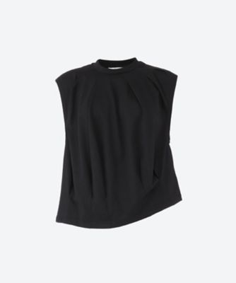 VIVIANO (Women)/ヴィヴィアーノ Ｉｒｒｅｇｕｌａｒ　Ｐｌｅａｔｅｄ　Ｓｌｅｅｖｅｌｅｓｓ　Ｔ－ｓｈｉｒｔ　ＶＭ―ＳＳ２５―ＣＳ０１