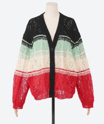 Kota Gushiken (Women)/コウタグシケン カーディガン　Ｂｒｏｋｅｎ　Ｌａｃｅ　Ｂｏｒｄｅｒ　Ｃａｒｄｉｇａｎ　ＫＧＳＳ２５―Ｋ１１
