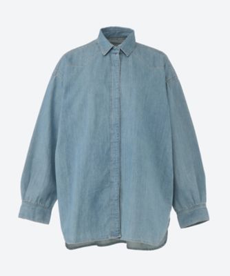 Tu es mon Tresor (Women)/トゥ エ モン トレゾア The Turquoise Oversized Denim Shirt 25SS/TEMT―SHOV010―SO3Y