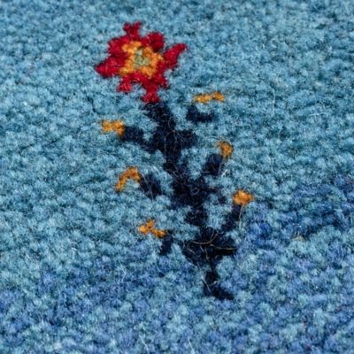 ★ペルシャ手織りギャッベ　玄関マットＬサイズ　８