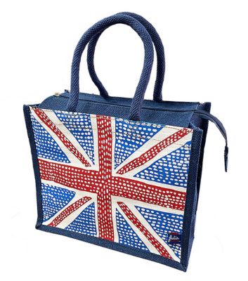 ＜Julia GASH＞★ジュートバッグ（中）　Ｕｎｉｏｎ　Ｊａｃｋ　ｂｙ　ＪｕｌｉａＧＡＳＨ
