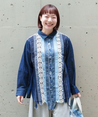 AS KNOW AS olaca (Women/大きいサイズ)/アズ ノゥ アズ オオラカ 残り物には福来たるシャツ　ＯＢ２０８９