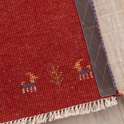 ★ペルシャ手織りギャッベ　玄関マットＭサイズ　１２